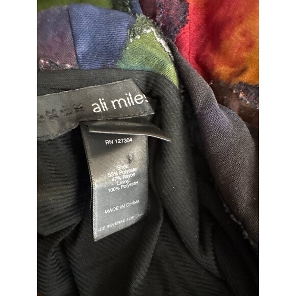 Ali Miles Multicolor Cowl Neck Long Sleeve Tunic Top size XL womens - Picture 4 of 4